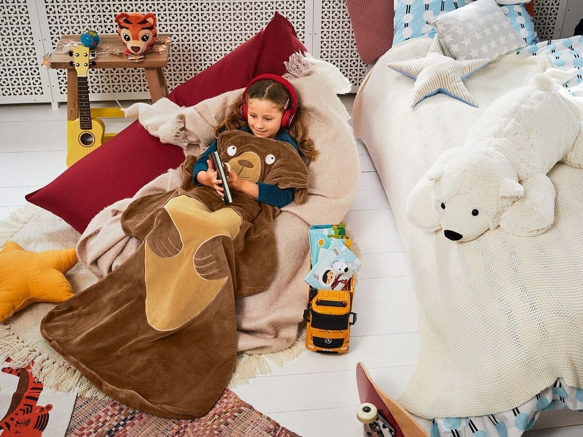 Manta convertible en saco de dormir