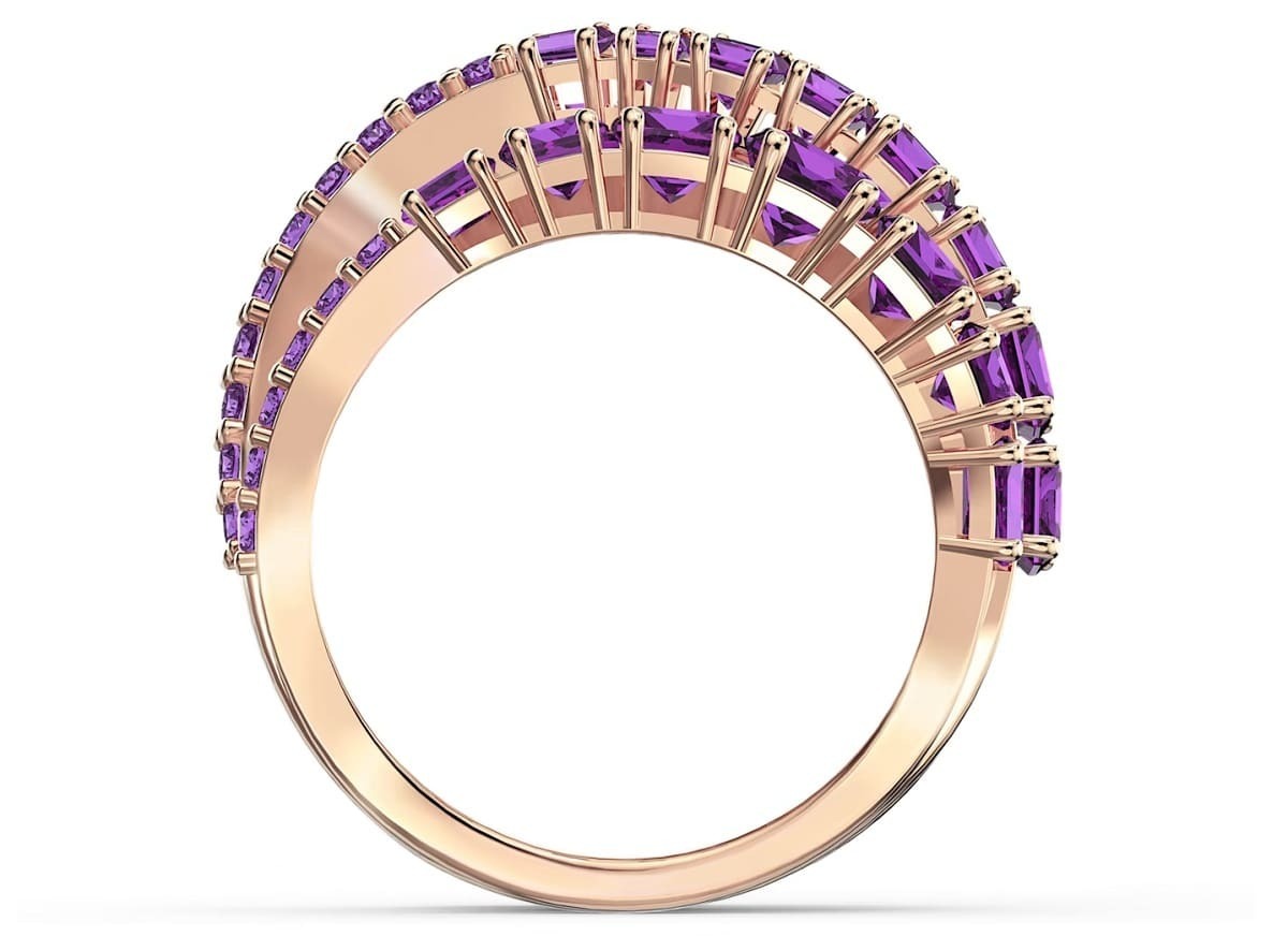 Anillo Twist Wrap rosa de Swarovski