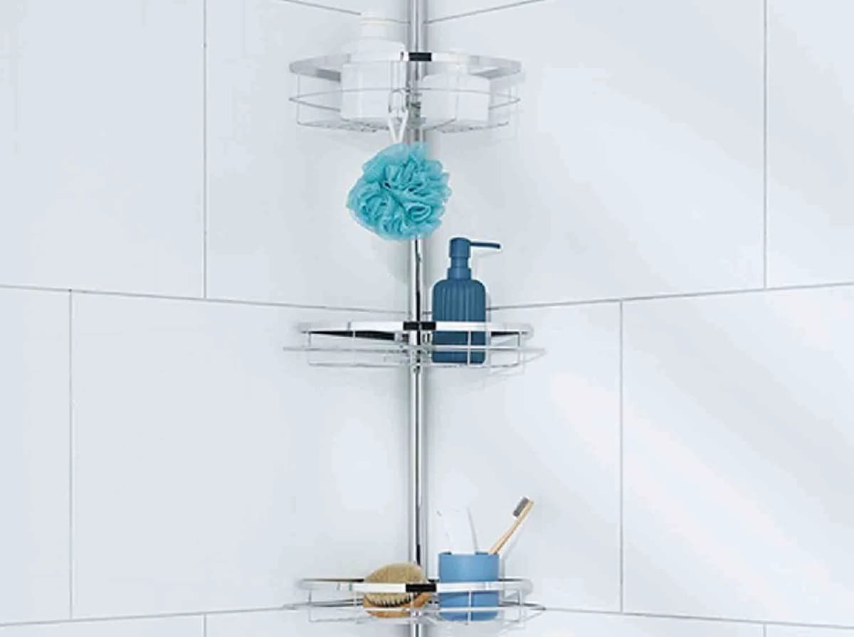 Estantería esquinera para baño telescópica de Lidl