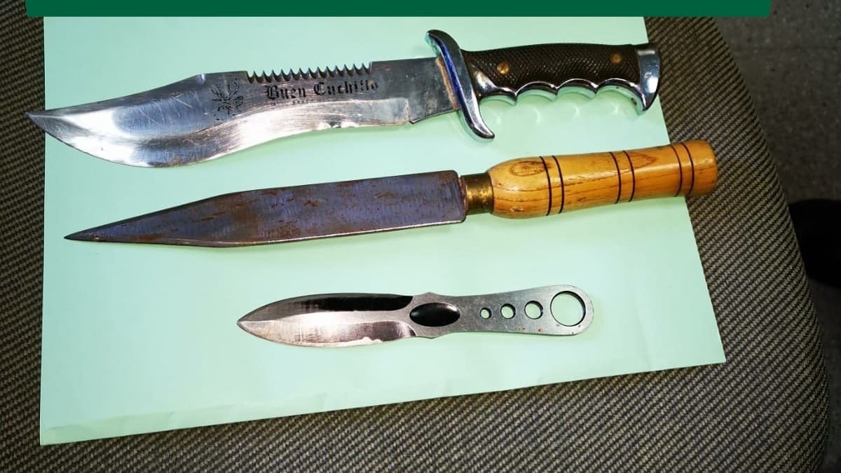 Armas blancas intervenidas