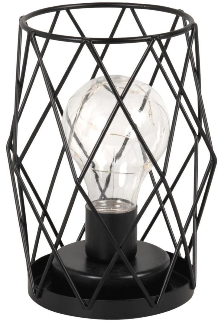 Lámpara de metal y cristal