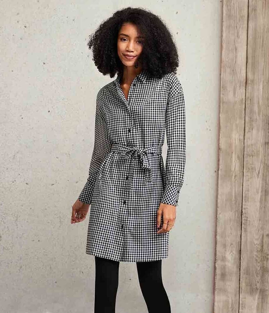 Camisa larga de franela