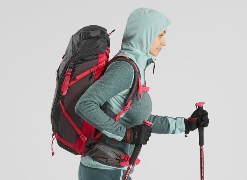 Chaqueta polar de montaña y nieve con capucha Mujer Quechua SH500 X-Warm verde