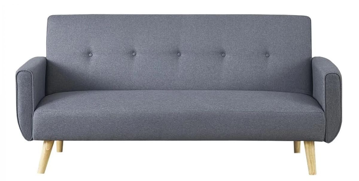 Sofá de estilo escandinavo convertible gris de 3 plazas BERLIN