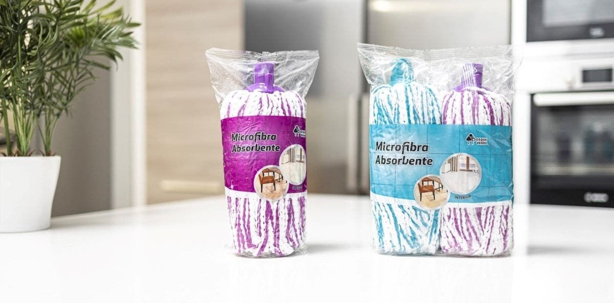 Fregona de microfibra absorbente Bosque Verde