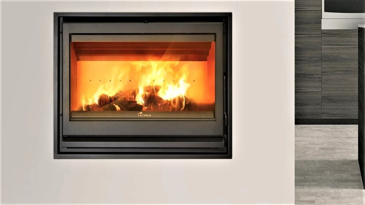 Estufa de pared de leña Lacunza Siena de Leroy Merlin