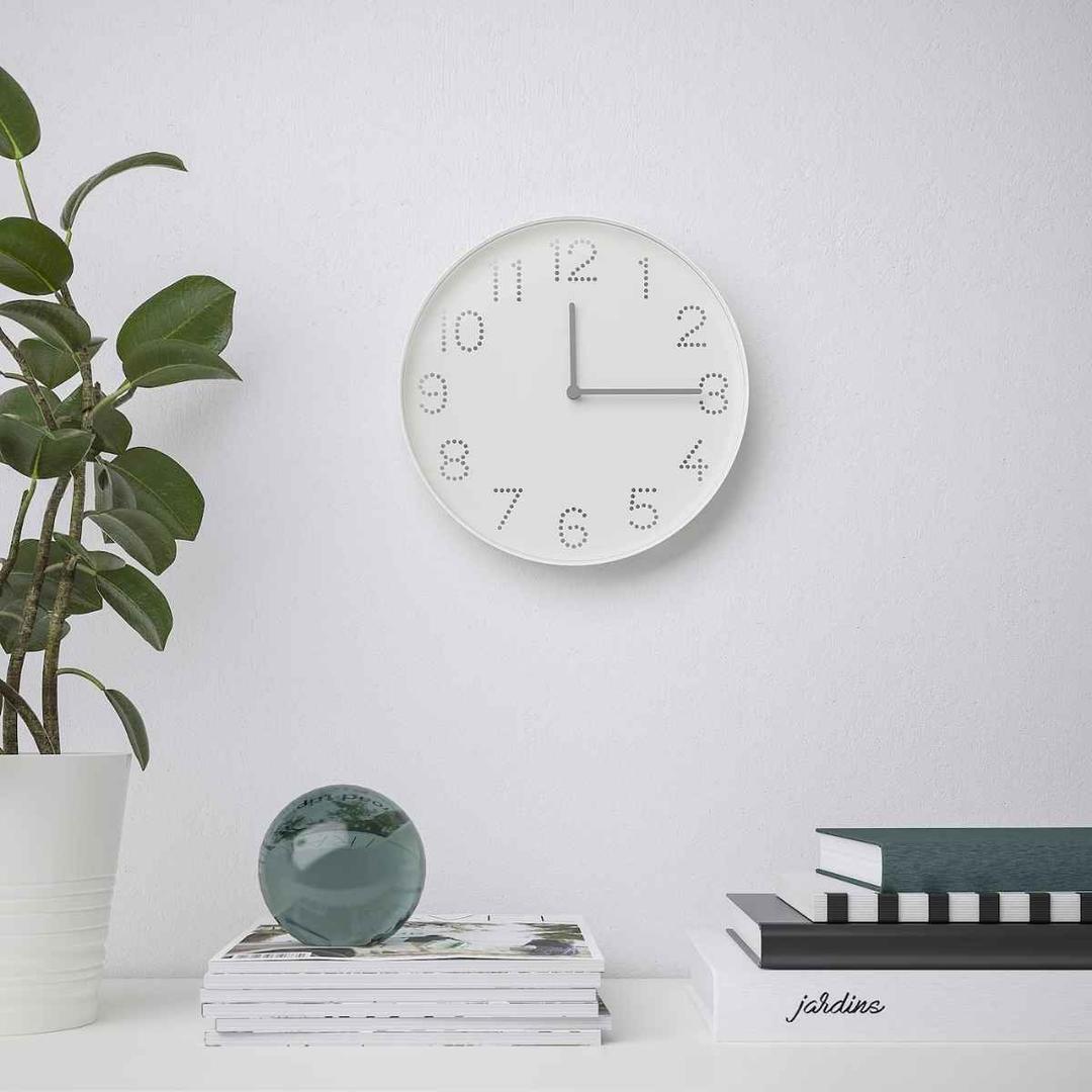 Reloj de pared, blanco TROMMA