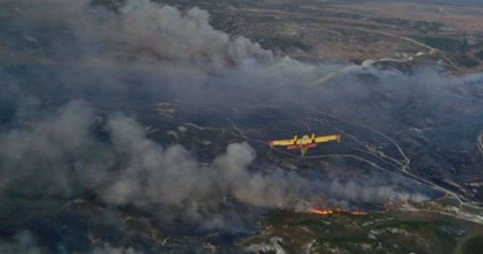 Imagen de archivo de una avioneta antiincendios