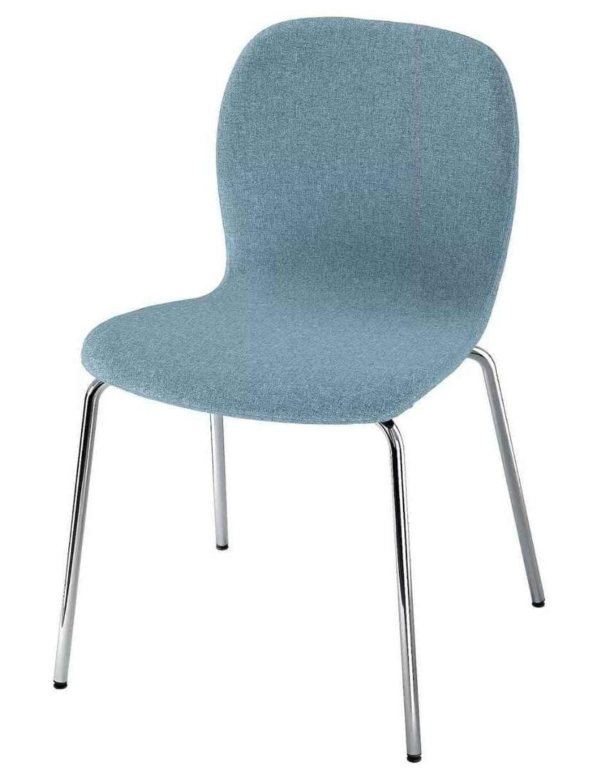 Silla, Gunnared azul claro/Sefast cromado KARLPETTER