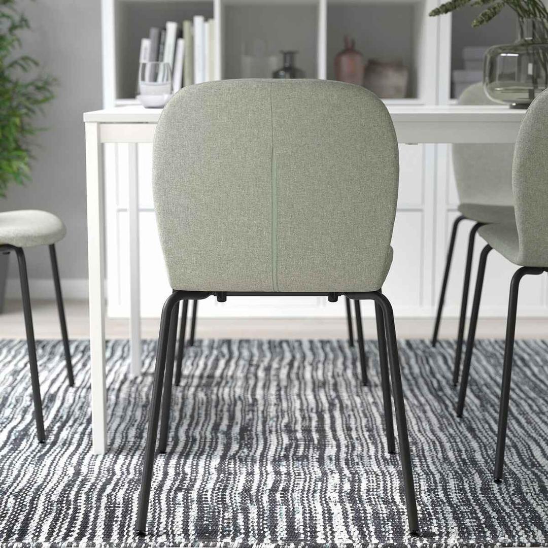 Silla, Gunnared verde claro/Sefast negro KARLPETTER