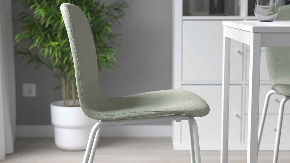 Silla, Gunnared verde claro/Sefast blanco KARLPETTER