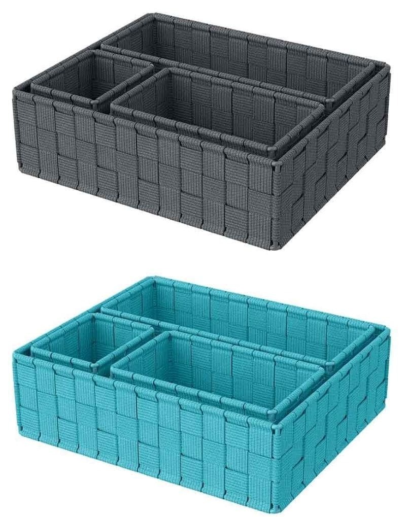 Juego de 4 cestas de almacenaje