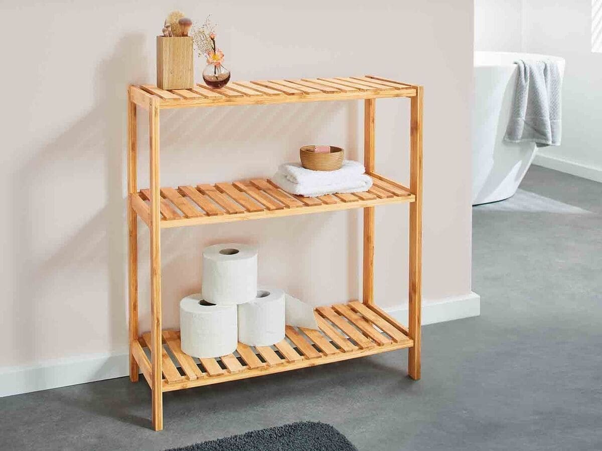 Estantería de bambú 3 estantes