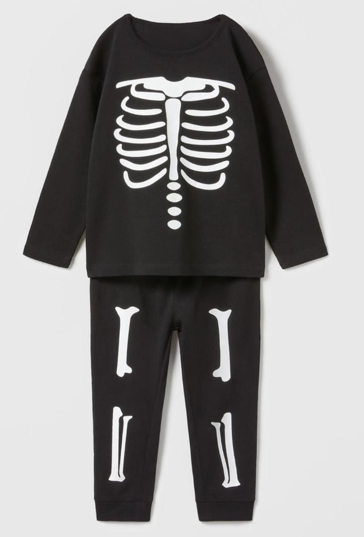 Pijama de esqueleto para bebé