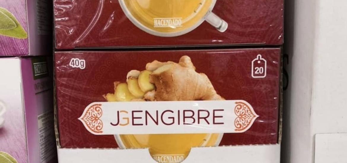 Té de jengibre de Hacendado en Mercadona