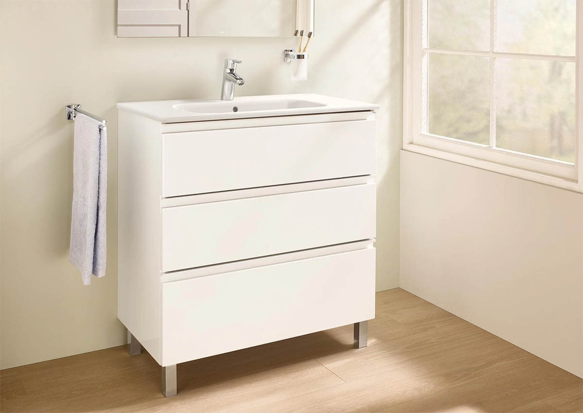 Mueble de baño con lavabo Vulcan ROCA blanco  