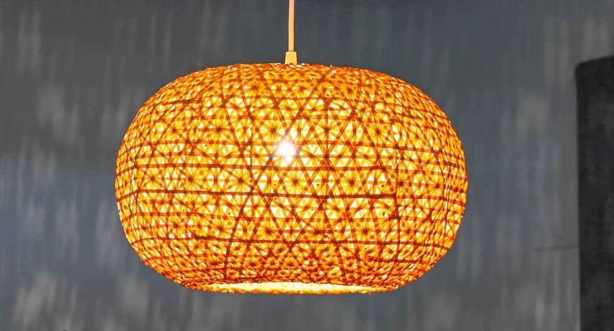 Lámpara de techo INSPIRE Hana bambú marrón de Leroy Merlin