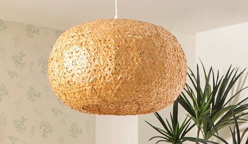 Lámpara de techo INSPIRE Hana bambú marrón de Leroy Merlin