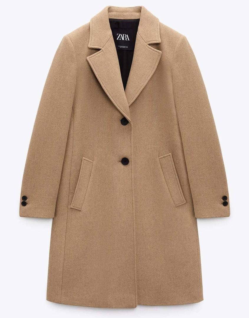 ABRIGO ENTALLADO CON LANA