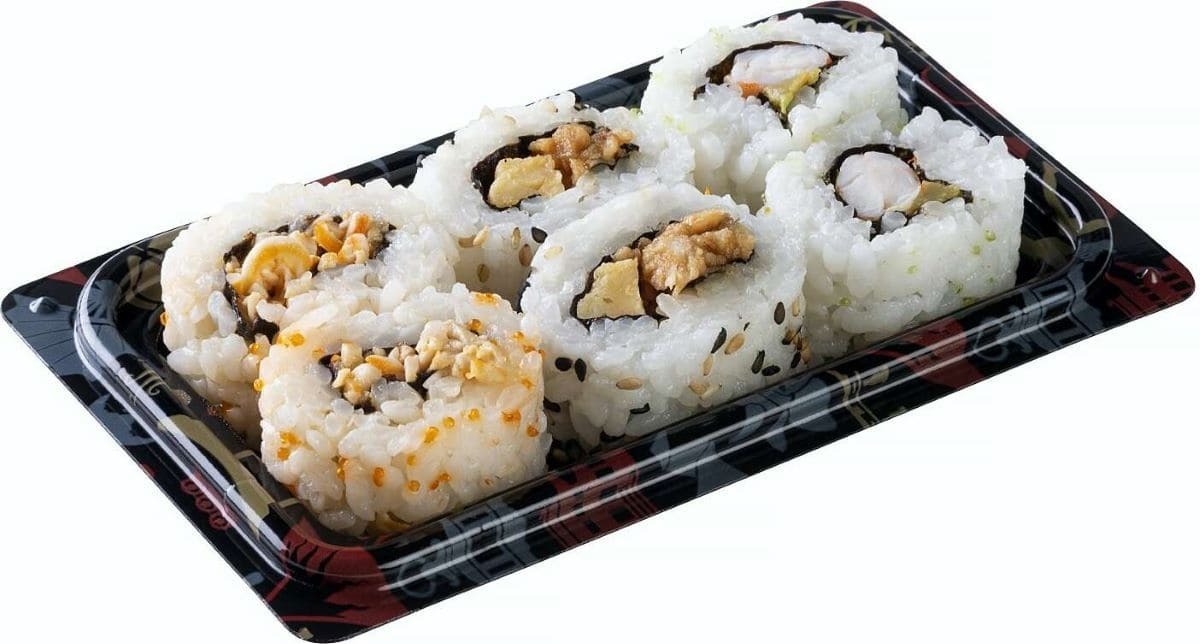 California rolls sin pescado crudo