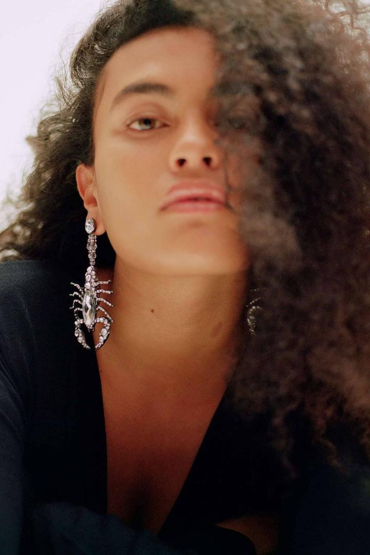 Pendientes de escorpión con brillos