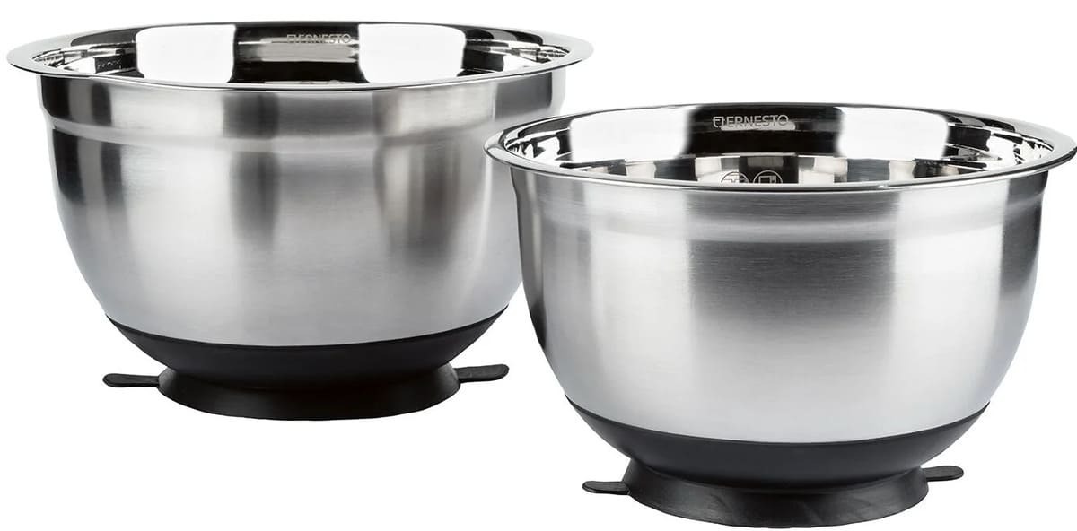 Set de cuencos de acero inoxidable