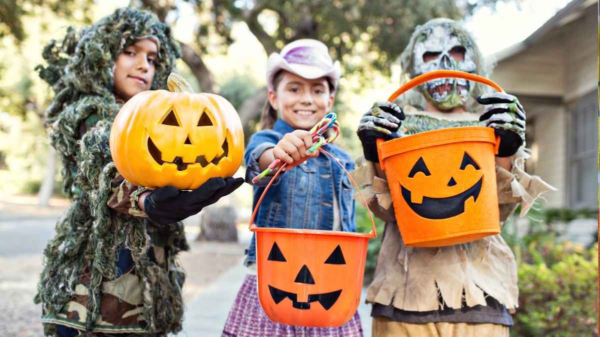 Niños en Halloween