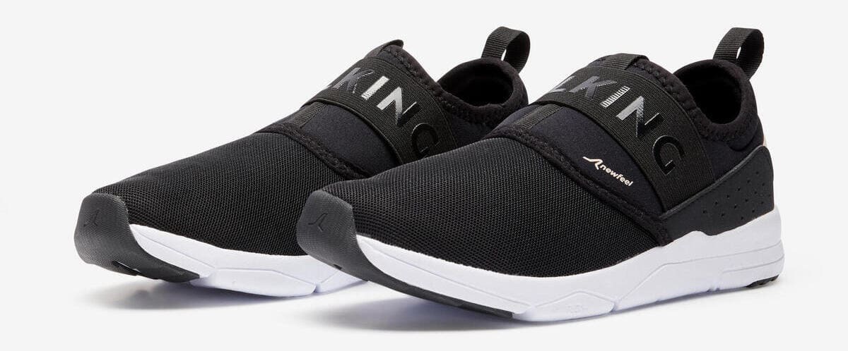 Zapatillas caminar Mujer PW 160 Slip On negro