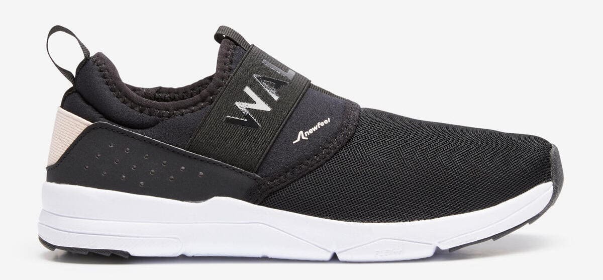 Zapatillas caminar Mujer PW 160 Slip On negro