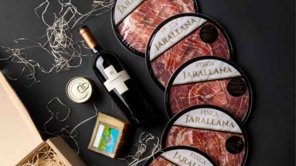 Lote gourmet de jamón ibérico de La Nevera Española