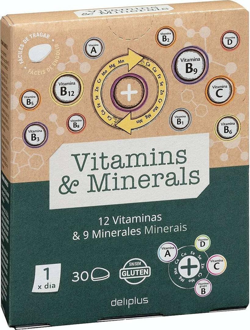 Comprimidos Vitaminas y Minerales
