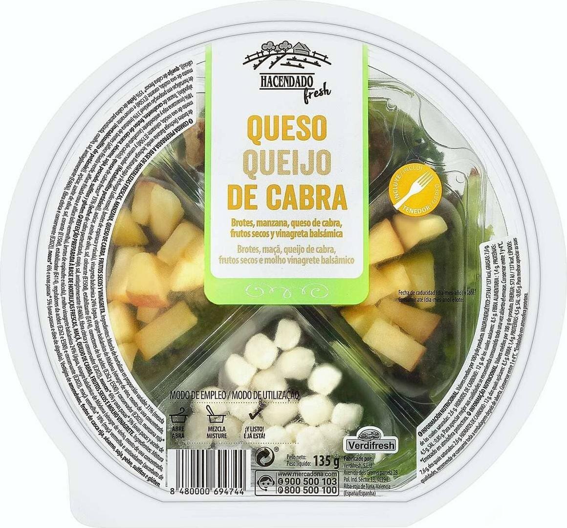 Ensalada queso cabra