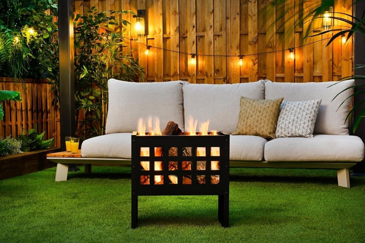 Estufa decorativa de leña para exterior Qlima FFW 3052 de Leroy Merlin