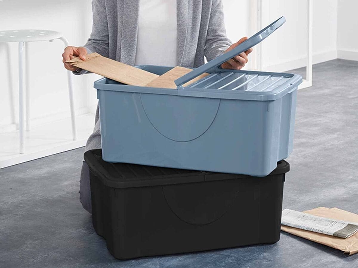 Caja de almacenaje con tapa plegable 40 L PreZero