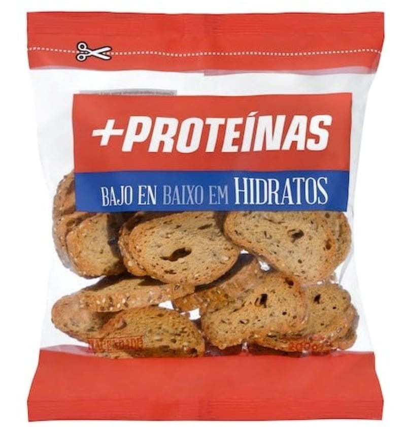 Pan tostado +Proteínas Hacendado