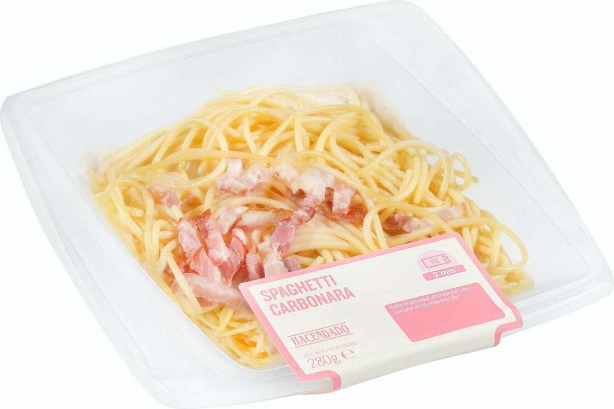 Spaghetti carbonara Hacendado