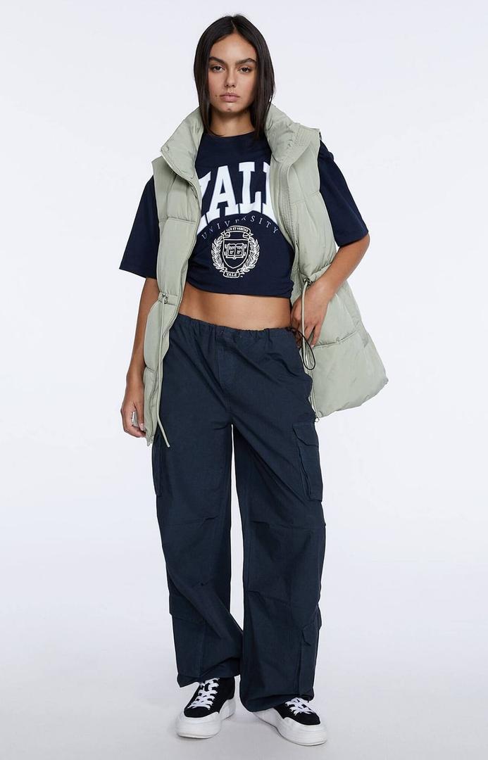 Chaqueta plumífera acolchada de Stradivarius