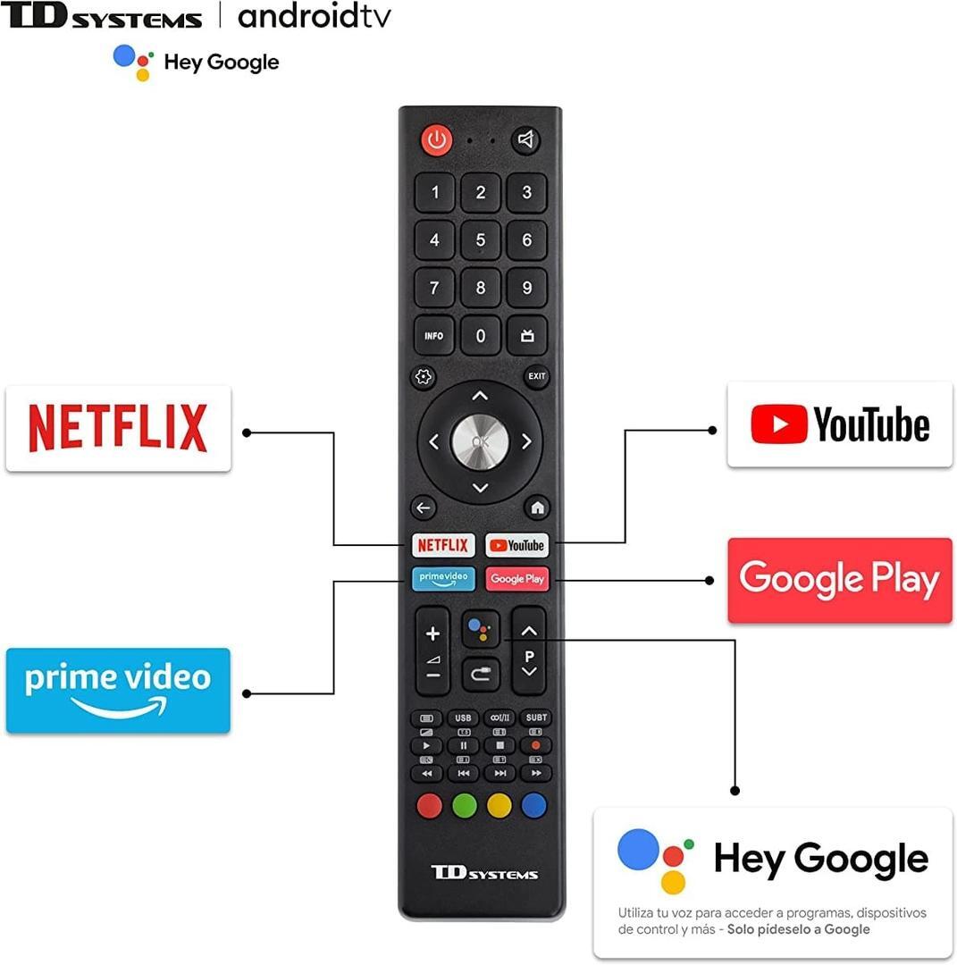TD Systems - Smart TV Hey Google Official Assistant de Amazon