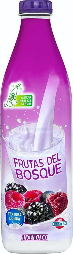 Bebida láctea frutas del bosque