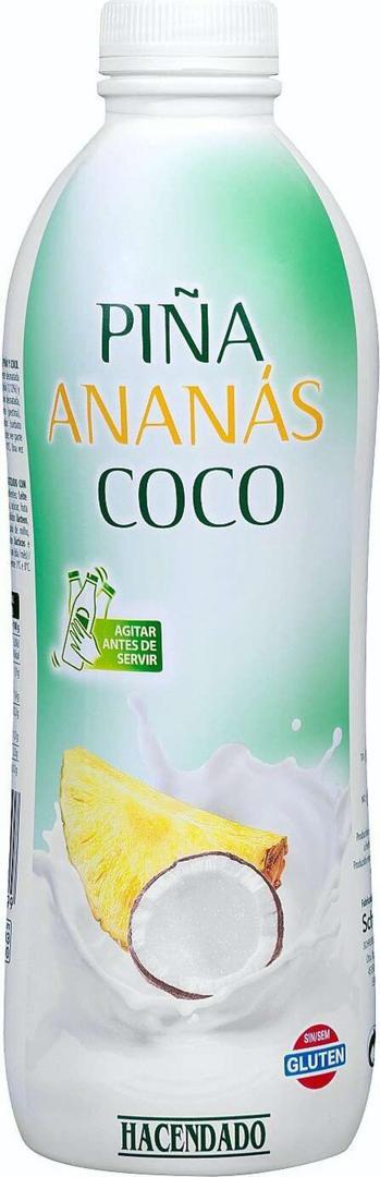 Bebida lacte de piña y coco Hacendado