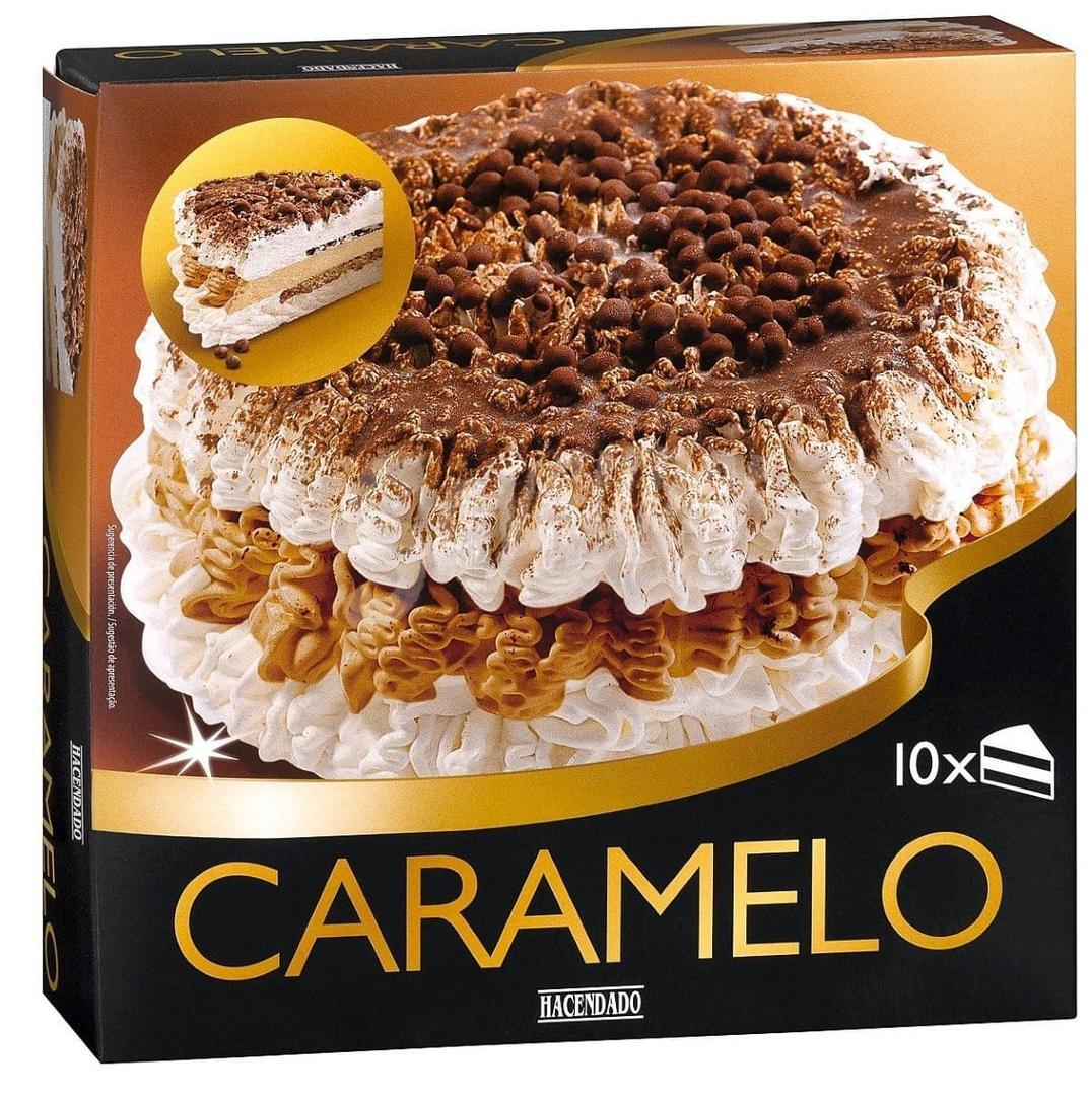 Tarta helada de caramelo