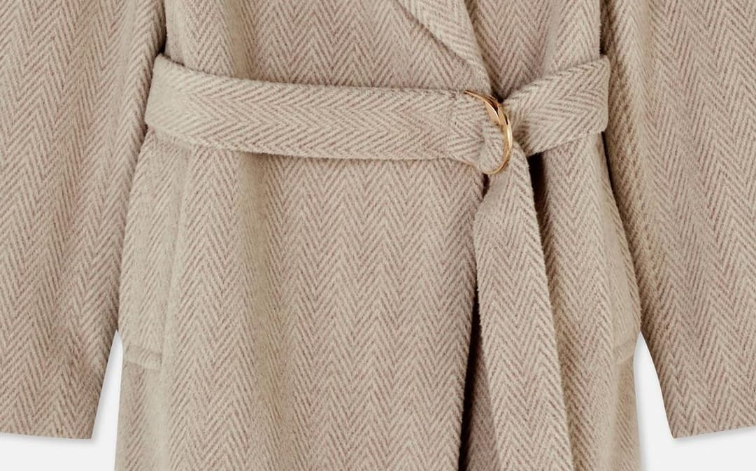 Abrigo con cinturón cruzado de Primark