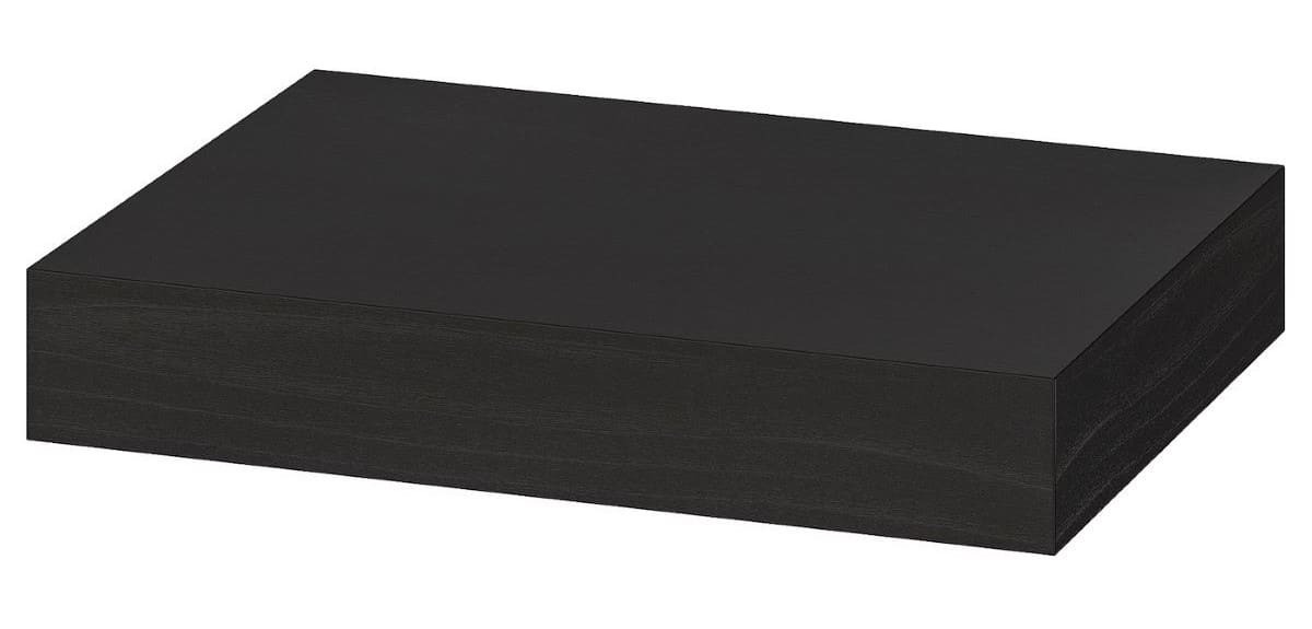 LACK Estante de pared de Ikea. Negro