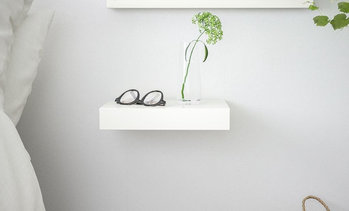 LACK Estante de pared de Ikea. Blanco