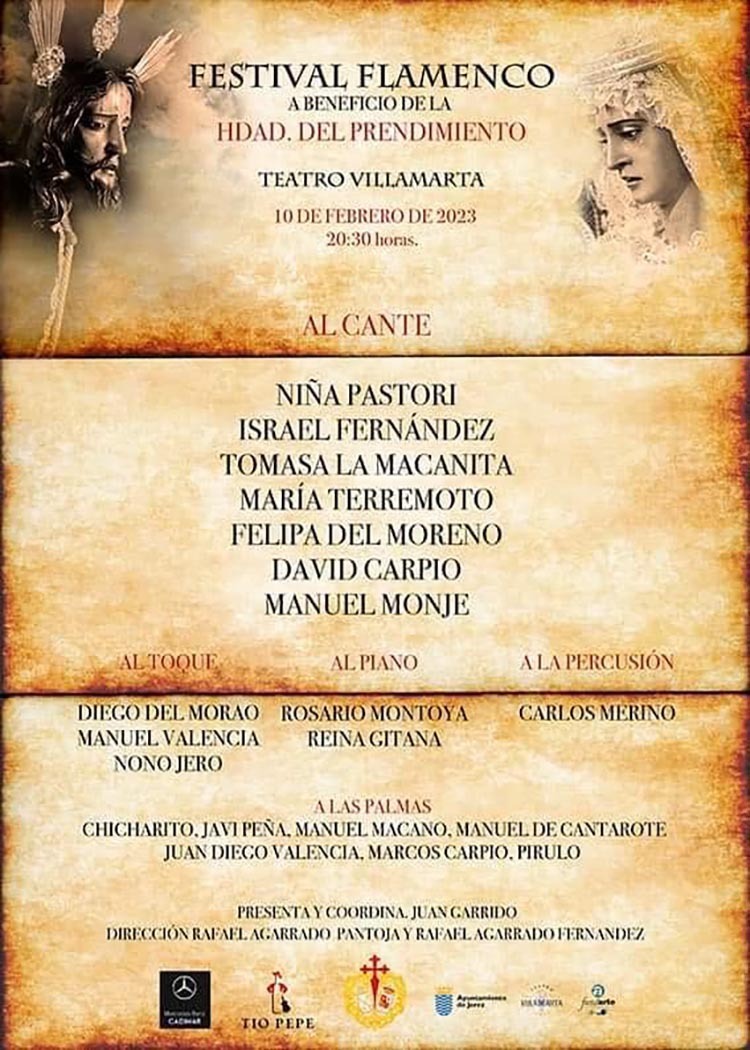 Festival Flamenco organizado por la Hermandad del Prendimiento