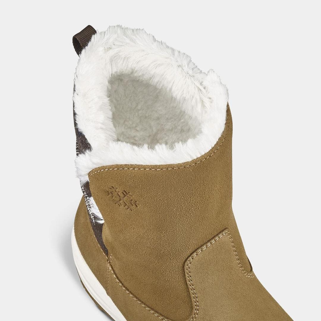 Botas de montaña y nieve de piel impermeables Quechua