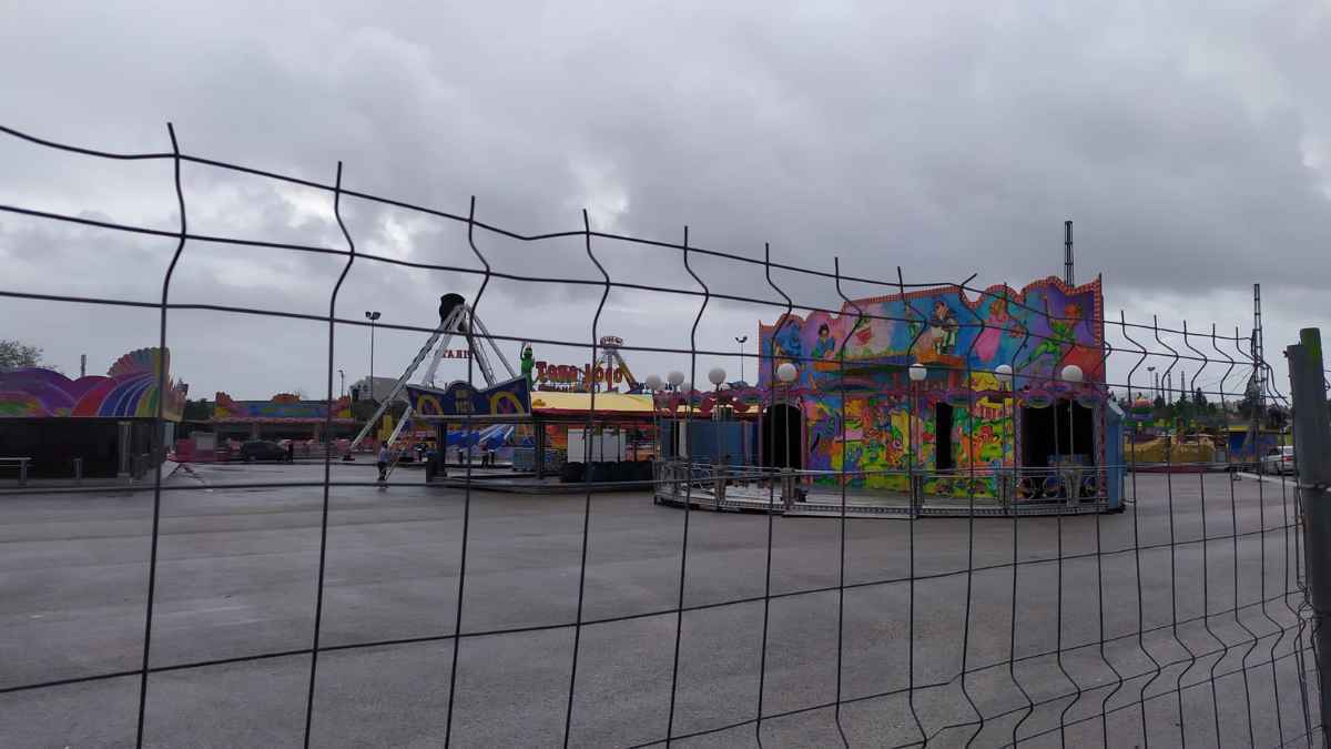 Parque de atracciones de Navidad en Jerez