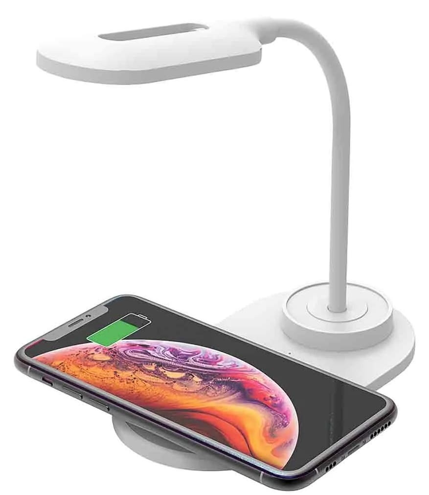 Lámpara con cargador Silver Crest