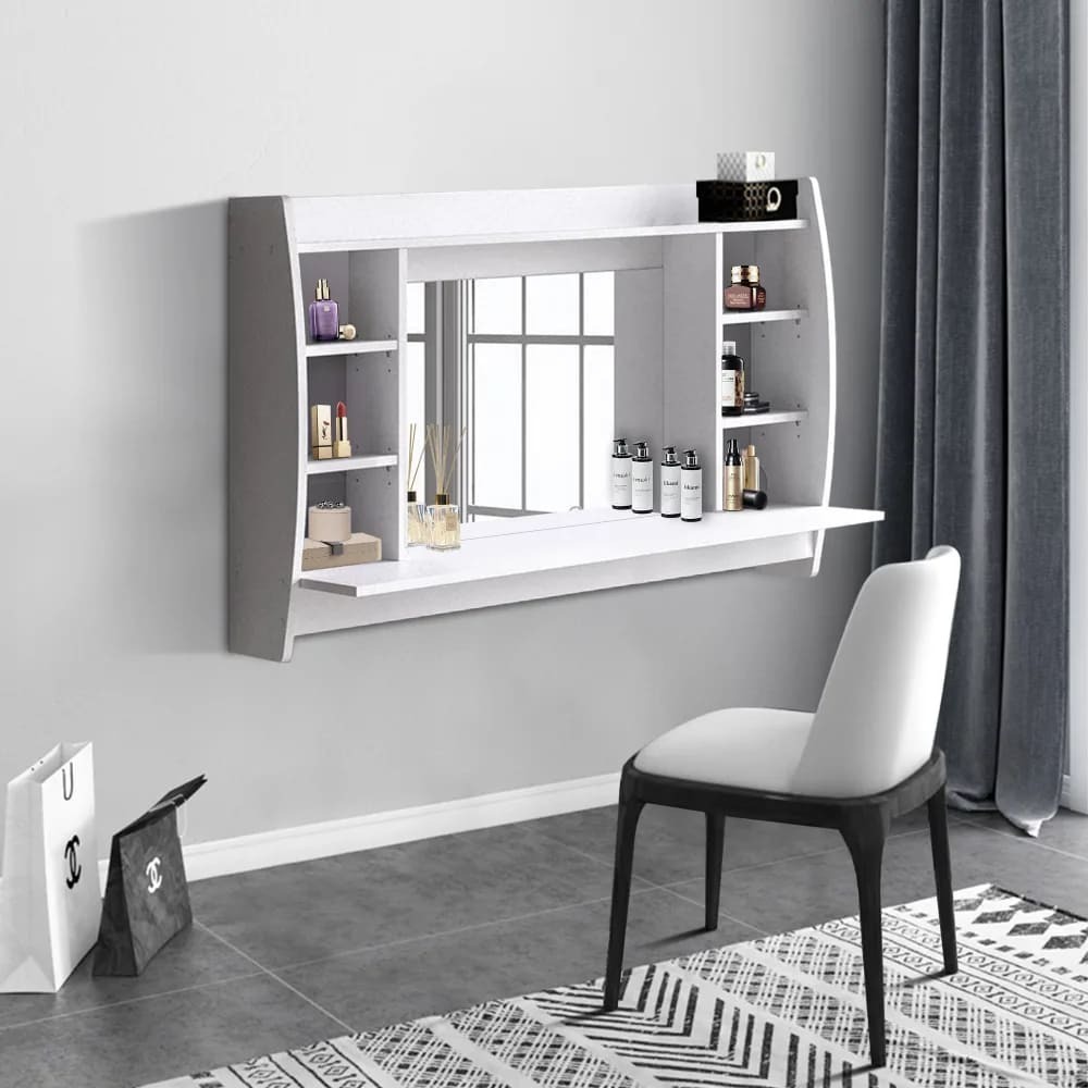 Tocador de pared con espejo