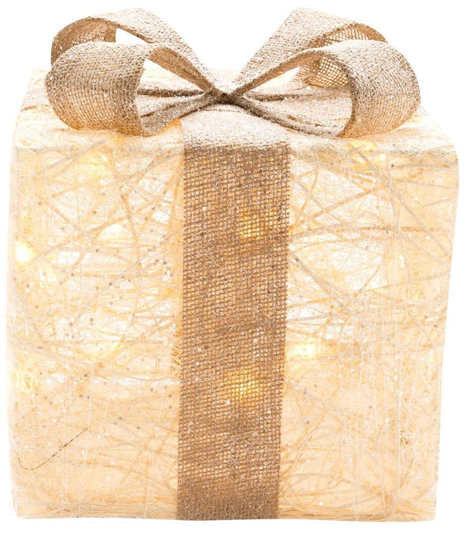 Set de figuras de cajas de regalo con luz LED 15- 20-25 cm